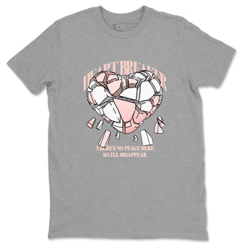 11s Legend Pink shirts to match jordans Heart Breaker sneaker match tees Air Jordan 11 Legend Pink SNRT Sneaker Tees streetwear brand Heather Grey 2 unisex cotton tee