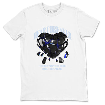 Air Jordan 11 Space shirt to match jordans Heart Breaker sneaker tees AJ11 Black and Varsity Royal SNRT Sneaker Release Tees unisex cotton White 2 crew neck shirt