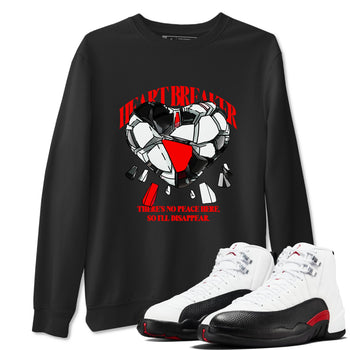 12s Taxi Flip shirts to match jordans Heart Breaker sneaker match tees Air Jordan 12 Taxi Flip SNRT Sneaker Tees streetwear brand Black 1 unisex cotton tee