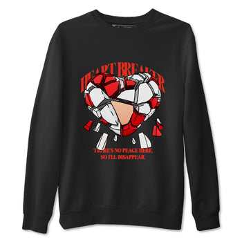 13s Dune Red shirts to match jordans Heart Breaker sneaker match tees Air Jordan 13 Dune Red SNRT Sneaker Tees streetwear brand Black 2 unisex cotton tee