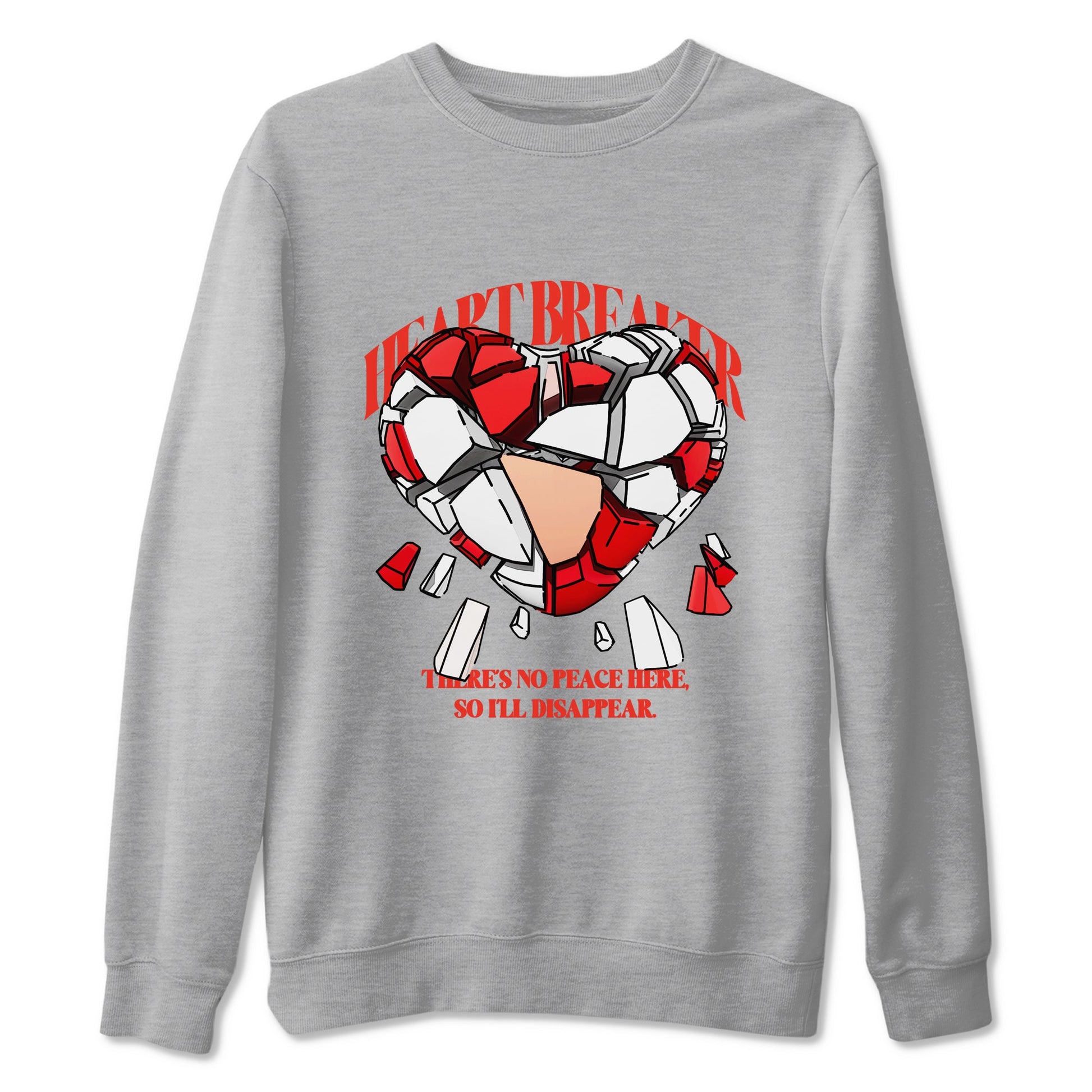 13s Dune Red shirts to match jordans Heart Breaker sneaker match tees Air Jordan 13 Dune Red SNRT Sneaker Tees streetwear brand Heather Grey 2 unisex cotton tee