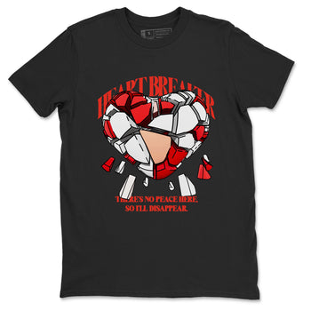 13s Dune Red shirts to match jordans Heart Breaker sneaker match tees Air Jordan 13 Dune Red SNRT Sneaker Tees streetwear brand Black 2 unisex cotton tee