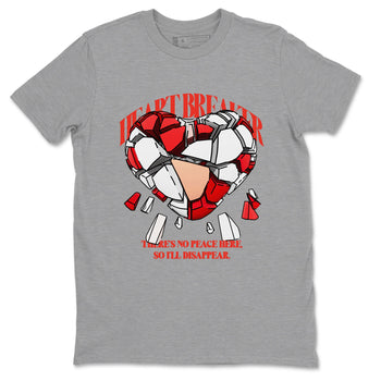 13s Dune Red shirts to match jordans Heart Breaker sneaker match tees Air Jordan 13 Dune Red SNRT Sneaker Tees streetwear brand Heather Grey 2 unisex cotton tee