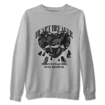 Air Jordan 3 Black Cat shirts to match jordans Heart Breaker sneaker tees 3s Retro Black Cat best t-shirts to wear with jordans SNRT Sneaker Tees unisex cotton Heather Grey 2 shirts