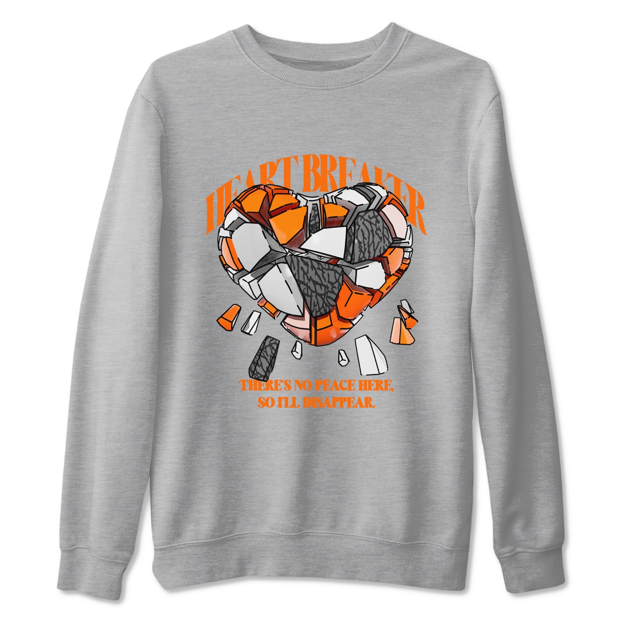 3s Georgia Peach shirt to match jordans Heart Breaker sneaker tees Air Jordan 3 Georgia Peach SNRT Sneaker Release Tees unisex cotton Heather Grey 2 crew neck shirt