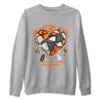 3s Georgia Peach shirt to match jordans Heart Breaker sneaker tees Air Jordan 3 Georgia Peach SNRT Sneaker Release Tees unisex cotton Heather Grey 2 crew neck shirt