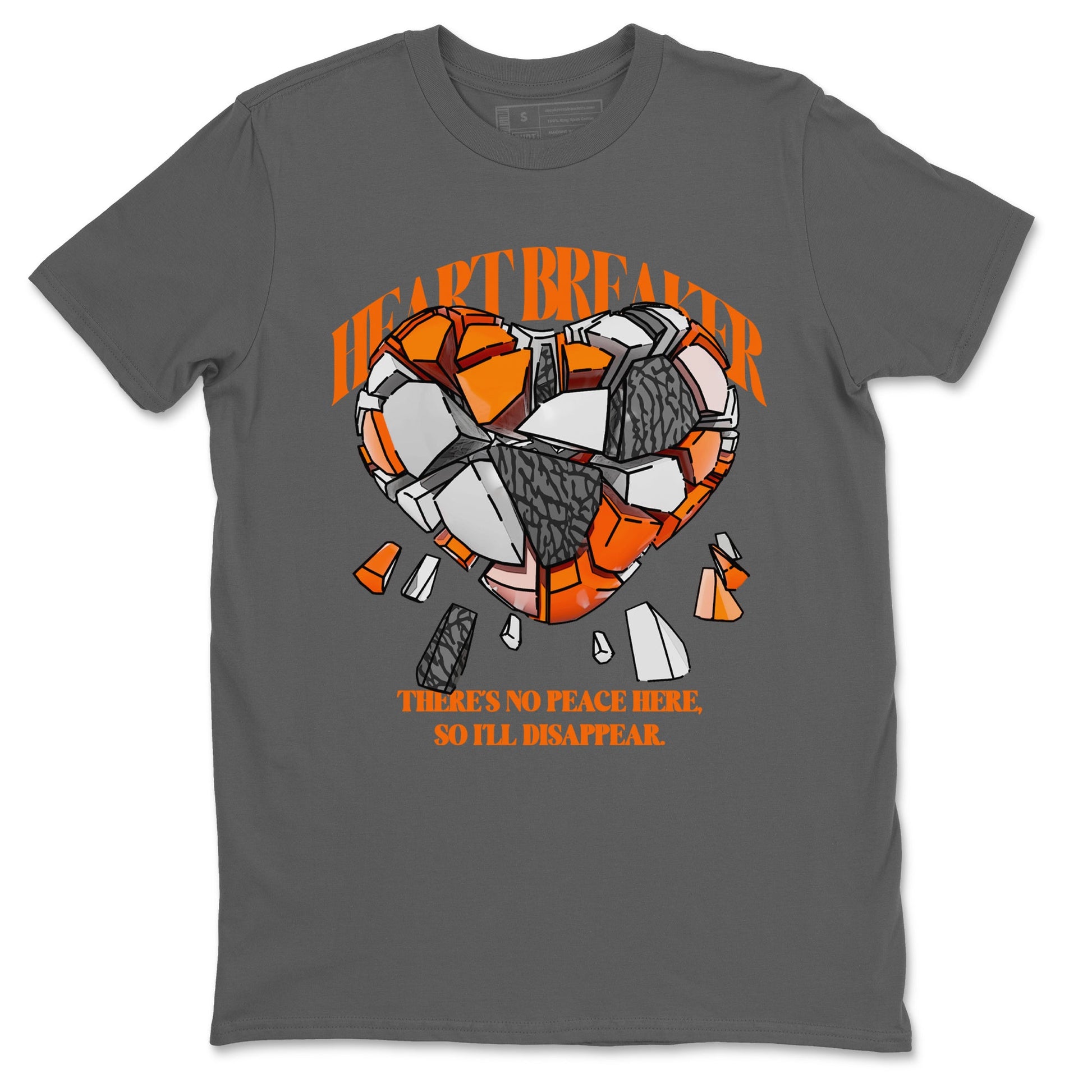 3s Georgia Peach shirt to match jordans Heart Breaker sneaker tees Air Jordan 3 Georgia Peach SNRT Sneaker Release Tees unisex cotton Cool Grey 2 crew neck shirt