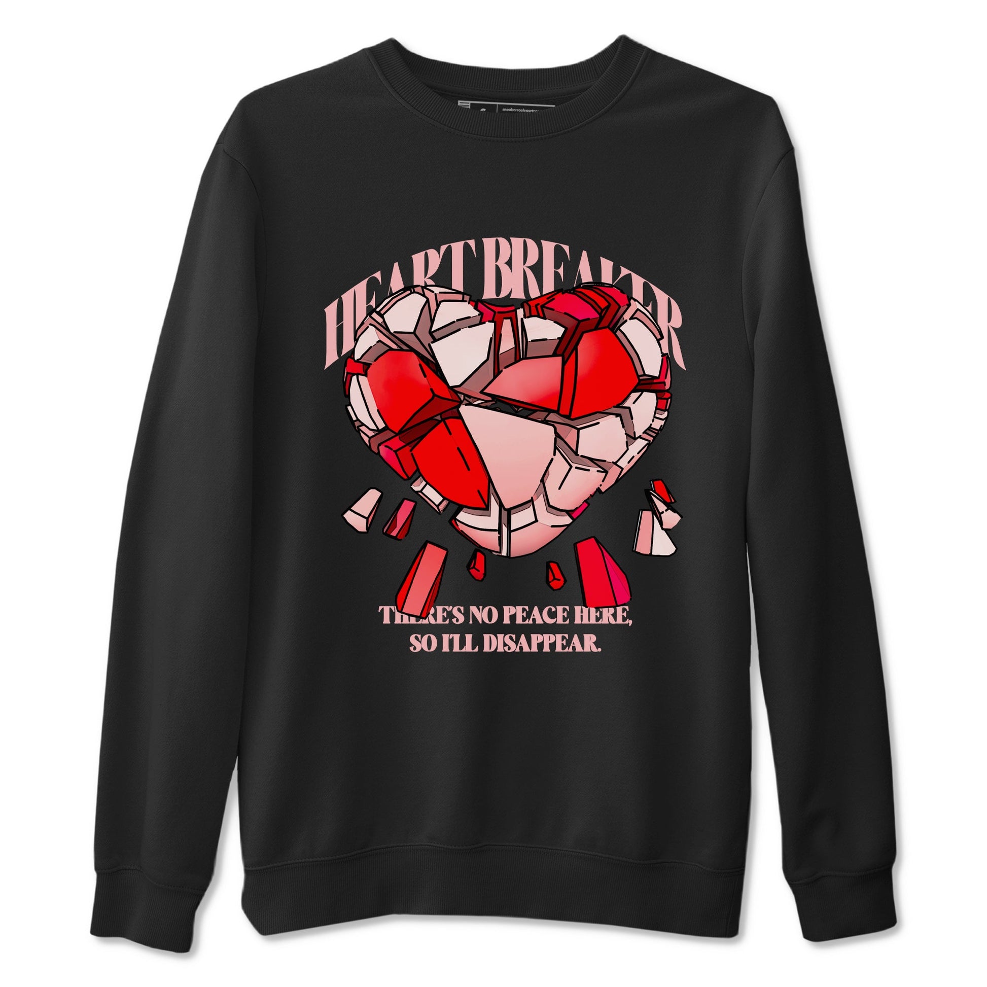 3s Valentines Day tee to match jordans Heart Breaker best t shirts to wear with jordans Air Jordan 3 "Treat Yourself" Washed Coral special Valentine's Day Gift SNRT Sneaker Tees Graphic Tee Black 2 shirts