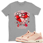 Heart Breaker SNRT Sneaker Tees - Air Jordan 3 Valentines Day