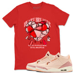 Heart Breaker SNRT Sneaker Tees - Air Jordan 3 Valentines Day