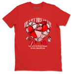 3s Valentines Day tee to match jordans Heart Breaker best t shirts to wear with jordans Air Jordan 3 "Treat Yourself" Washed Coral special Valentine's Day Gift SNRT Sneaker Tees Graphic Tee Red 2 shirts