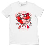 3s Valentines Day tee to match jordans Heart Breaker best t shirts to wear with jordans Air Jordan 3 "Treat Yourself" Washed Coral special Valentine's Day Gift SNRT Sneaker Tees Graphic Tee White 2 shirts