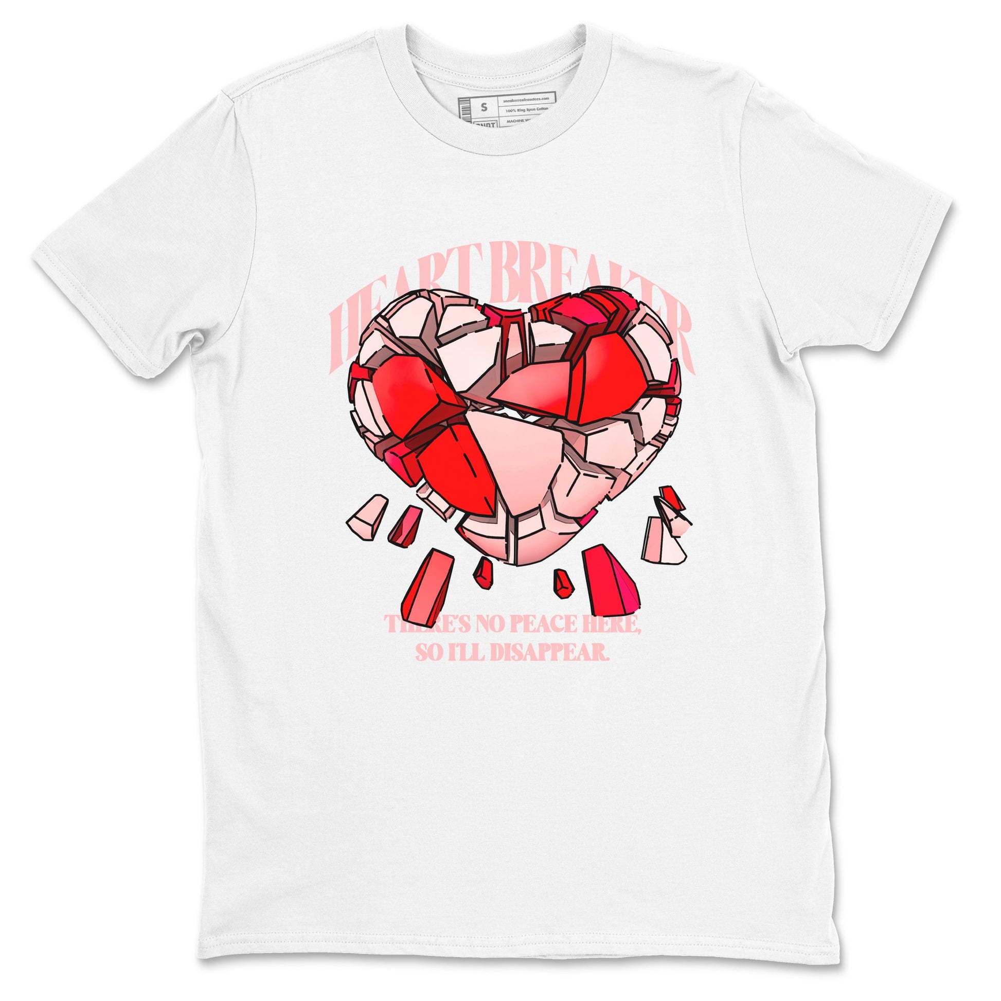 3s Valentines Day tee to match jordans Heart Breaker best t shirts to wear with jordans Air Jordan 3 "Treat Yourself" Washed Coral special Valentine's Day Gift SNRT Sneaker Tees Graphic Tee White 2 shirts