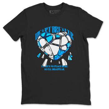Air Jordan 4 Industrial Blue shirt to match jordans Heart Breaker sneaker tees Air Jordan 4 Military Blue SNRT Sneaker Release Tees unisex cotton Black 2 crew neck shirt