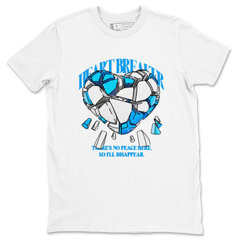 Air Jordan 4 Industrial Blue shirt to match jordans Heart Breaker sneaker tees Air Jordan 4 Military Blue SNRT Sneaker Release Tees unisex cotton White 2 crew neck shirt