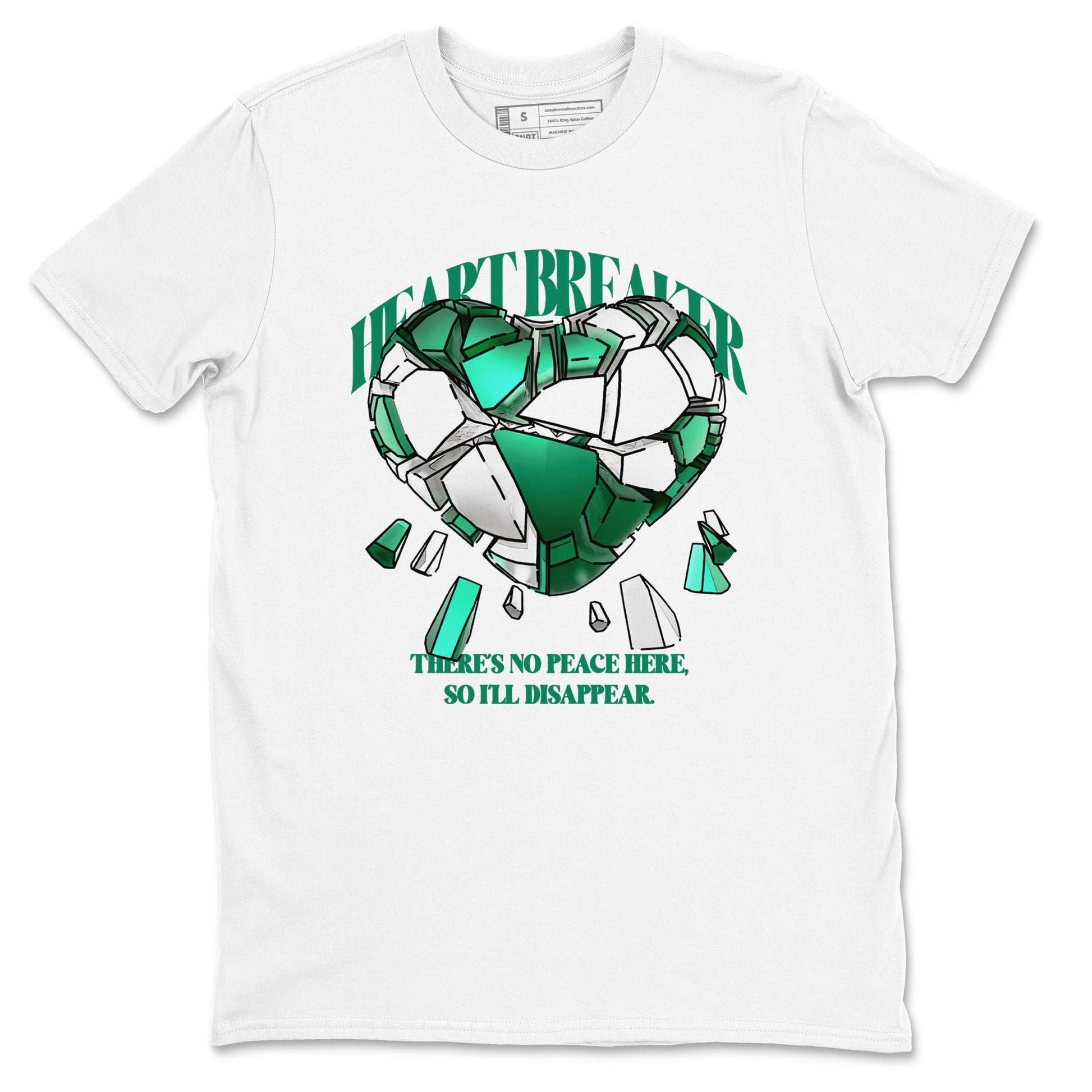 4s Oxidized Green shirts to match jordans Heart Breaker sneaker match tees Air Jordan 4 Oxidized Green SNRT Sneaker Tees streetwear brand White 2 unisex cotton tee
