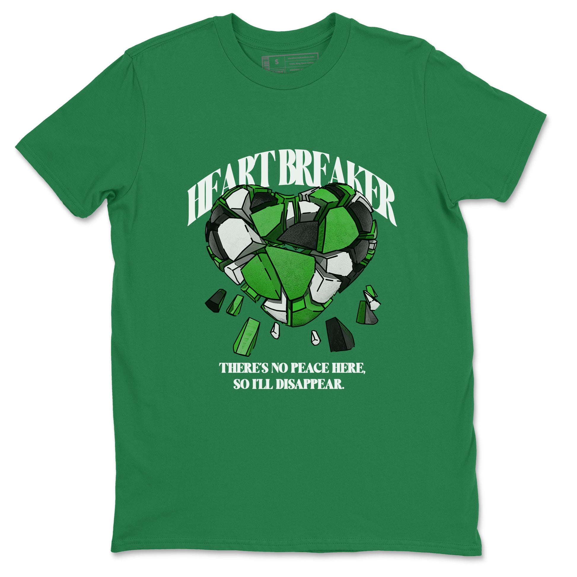 Air Jordan 5 Lucky Green shirt to match jordans Heart Breaker sneaker tees AJ5 Lucky Green SNRT Sneaker Release Tees unisex cotton Kelly Green 1 crew neck shirt