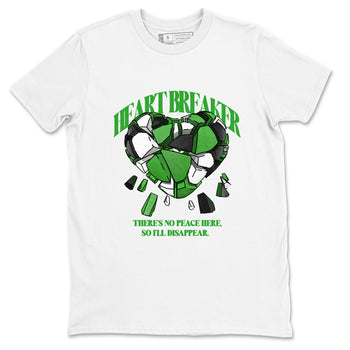 Air Jordan 5 Lucky Green shirt to match jordans Heart Breaker sneaker tees AJ5 Lucky Green SNRT Sneaker Release Tees unisex cotton White 1 crew neck shirt