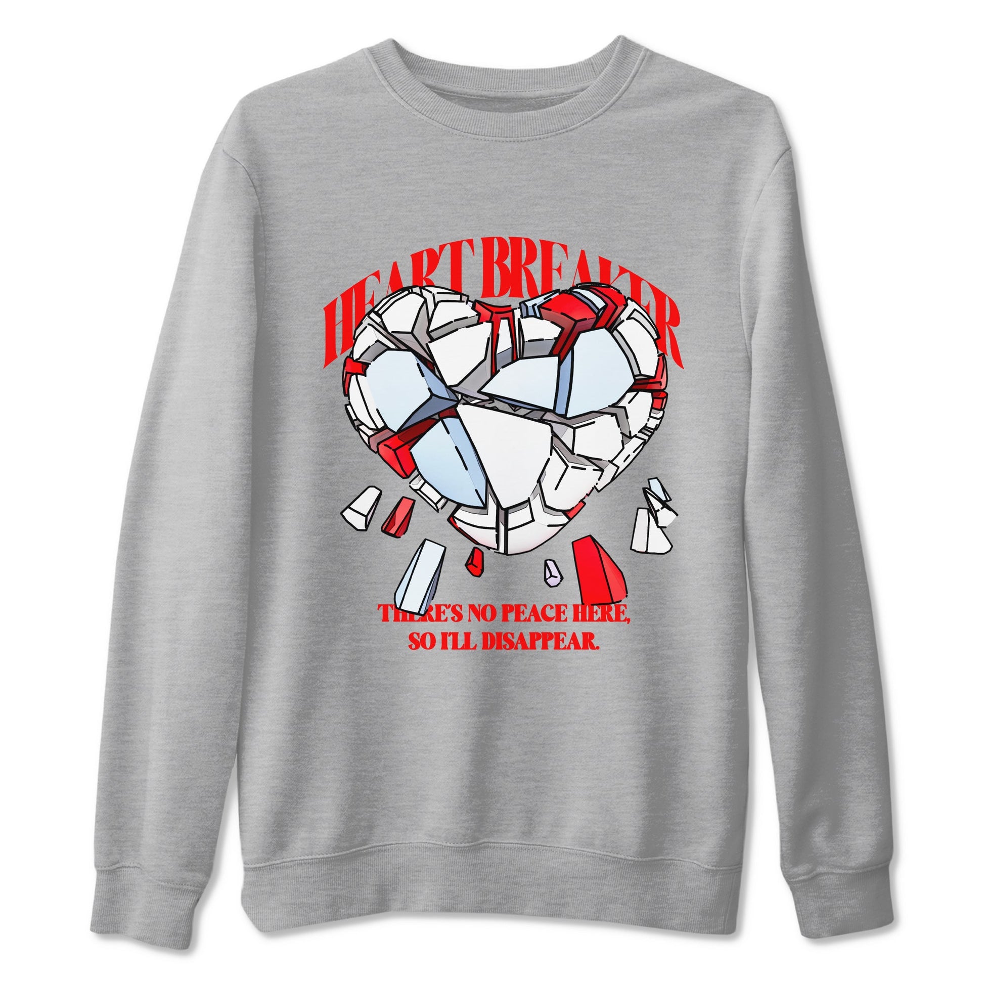 6s Fire Red shirts to match jordans Heart Breaker best t shirts to wear with jordans Air Jordan 6 Fire Red match shoes to clothes SNRT Sneaker Tees unisex cotton Heather Grey 2 shirts