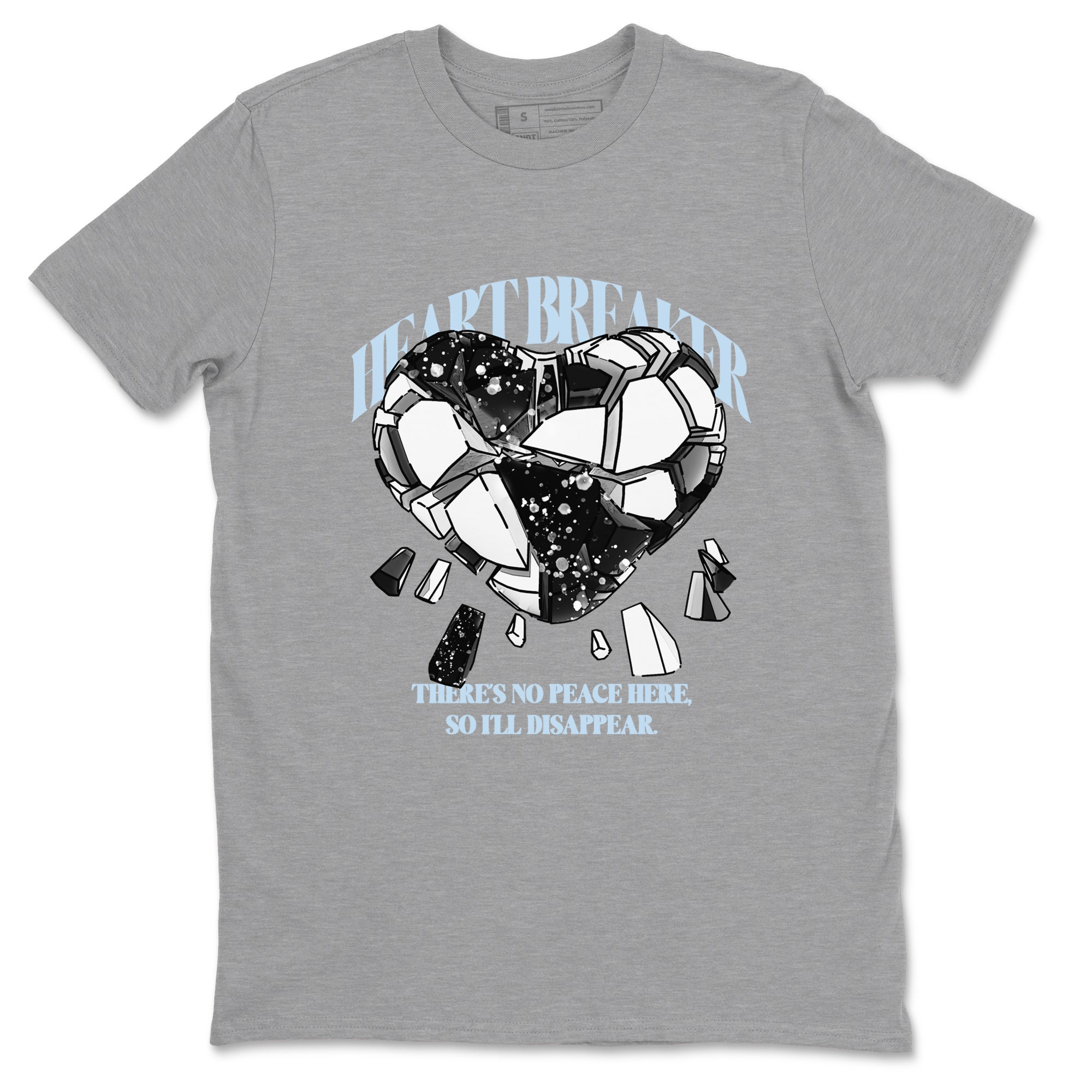 AJ6 White Black shirts to match jordans Heart Breaker sneaker match tees Air Jordan 6 White Black SNRT Sneaker Tees streetwear brand Heather Grey 2 unisex cotton tee