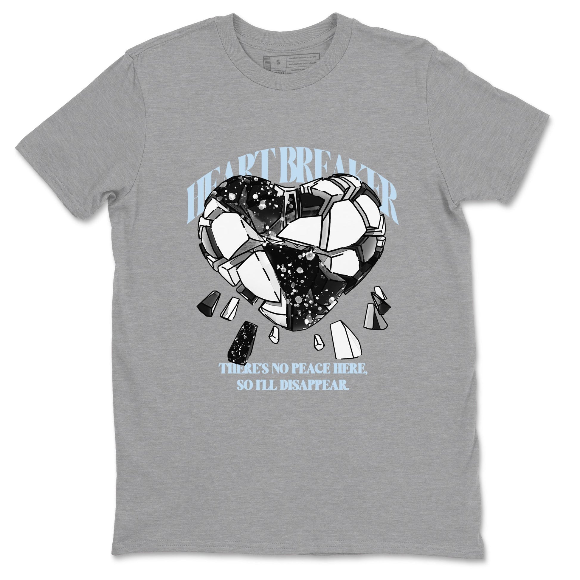 AJ6 White Black shirts to match jordans Heart Breaker sneaker match tees Air Jordan 6 White Black SNRT Sneaker Tees streetwear brand Heather Grey 2 unisex cotton tee