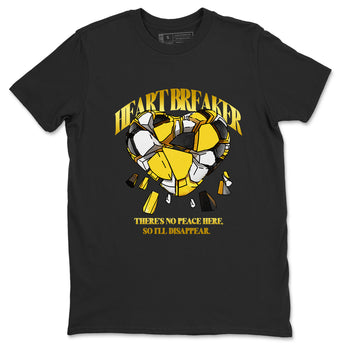 Air Jordan 6 Yellow Ochre shirt to match jordans Heart Breaker sneaker tees AJ6 Yellow Ochre SNRT Sneaker Release Tees unisex cotton Black 1 crew neck shirt