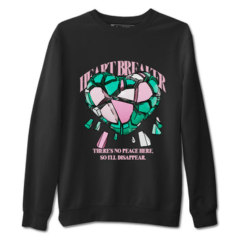 Dunk Low Medium Soft Pink Malachite shirt to match jordans Heart Breaker sneaker tees Dunk Medium Soft Pink Malachite SNRT Sneaker Release Tees unisex cotton Black 2 crew neck shirt