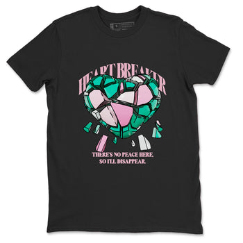 Dunk Low Medium Soft Pink Malachite shirt to match jordans Heart Breaker sneaker tees Dunk Medium Soft Pink Malachite SNRT Sneaker Release Tees unisex cotton Black 2 crew neck shirt