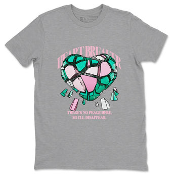 Dunk Low Medium Soft Pink Malachite shirt to match jordans Heart Breaker sneaker tees Dunk Medium Soft Pink Malachite SNRT Sneaker Release Tees unisex cotton Heather Grey 2 crew neck shirt