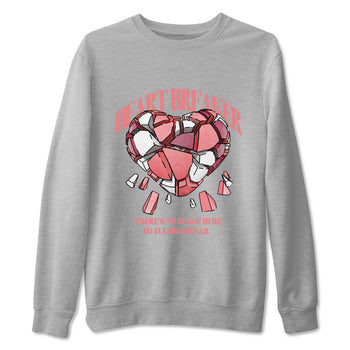 Dunk Valentines Day 2024 shirt to match jordans Heart Breaker sneaker tees Valentines Day 2024 SNRT Sneaker Release Tees unisex cotton Heather Grey 2 crew neck shirt
