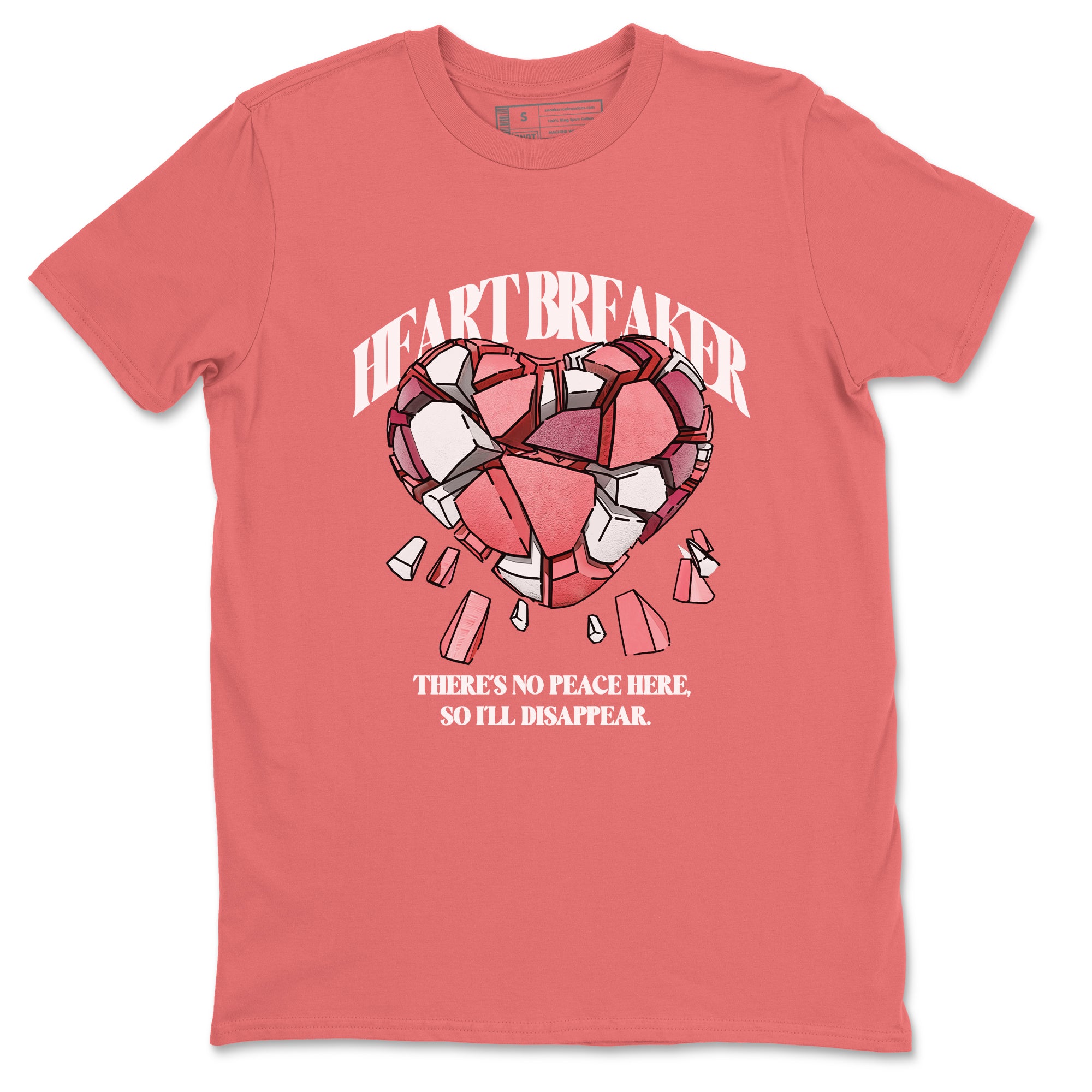 Dunk Valentines Day 2024 shirt to match jordans Heart Breaker sneaker tees Valentines Day 2024 SNRT Sneaker Release Tees unisex cotton Coral 1 crew neck shirt