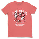 Dunk Valentines Day 2024 shirt to match jordans Heart Breaker sneaker tees Valentines Day 2024 SNRT Sneaker Release Tees unisex cotton Coral 1 crew neck shirt