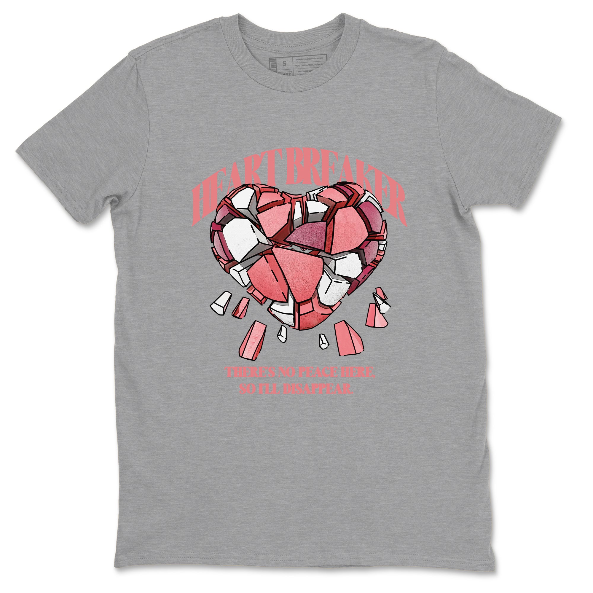 Dunk Valentines Day 2024 shirt to match jordans Heart Breaker sneaker tees Valentines Day 2024 SNRT Sneaker Release Tees unisex cotton Heather Grey 1 crew neck shirt