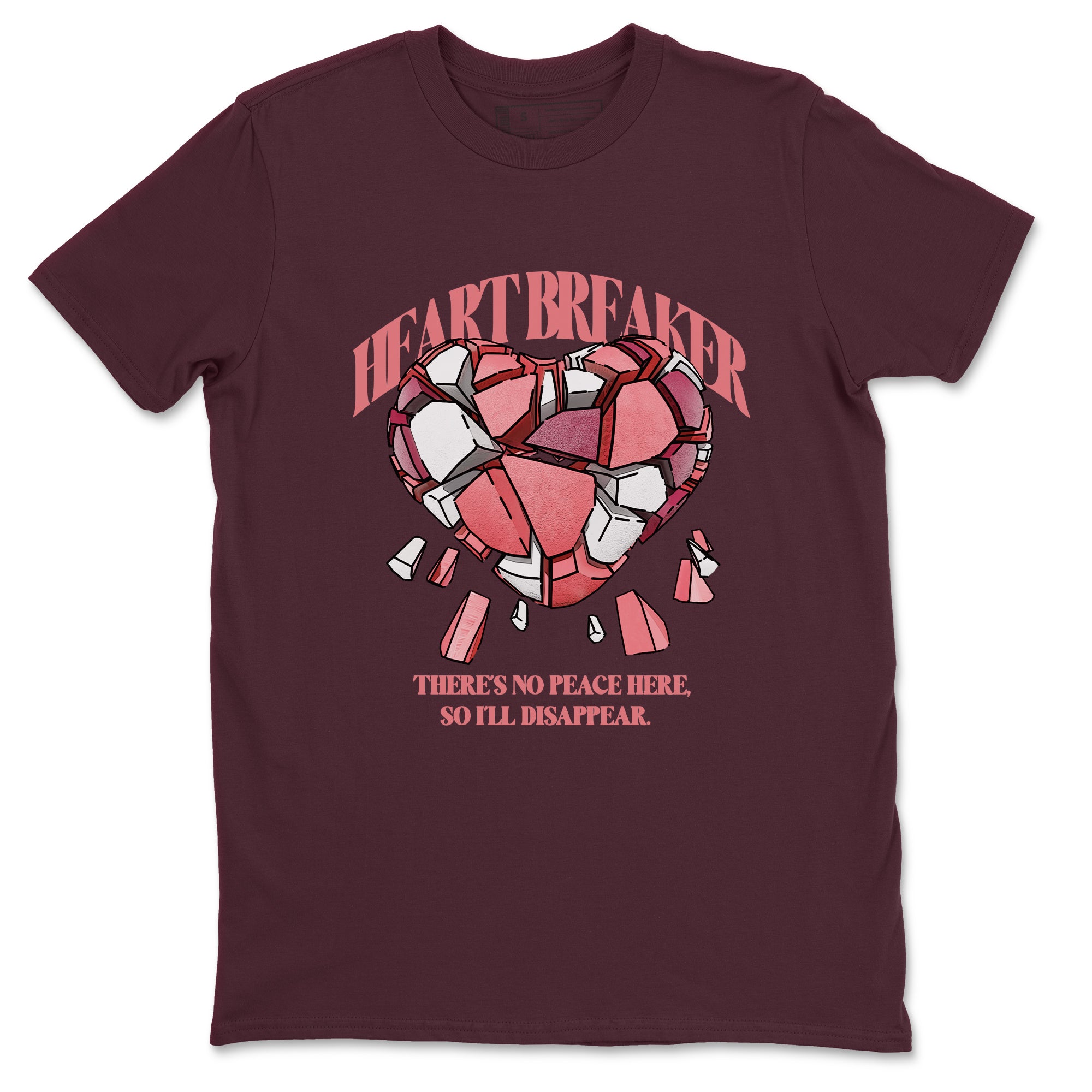 Dunk Valentines Day 2024 shirt to match jordans Heart Breaker sneaker tees Valentines Day 2024 SNRT Sneaker Release Tees unisex cotton Maroon 2 crew neck shirt