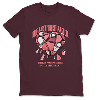 Dunk Valentines Day 2024 shirt to match jordans Heart Breaker sneaker tees Valentines Day 2024 SNRT Sneaker Release Tees unisex cotton Maroon 2 crew neck shirt