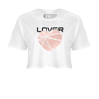 11s Legend Pink shirts to match jordans Heart Lover sneaker match tees Air Jordan 11 Legend Pink SNRT Sneaker Tees streetwear brand White 2 crop tee