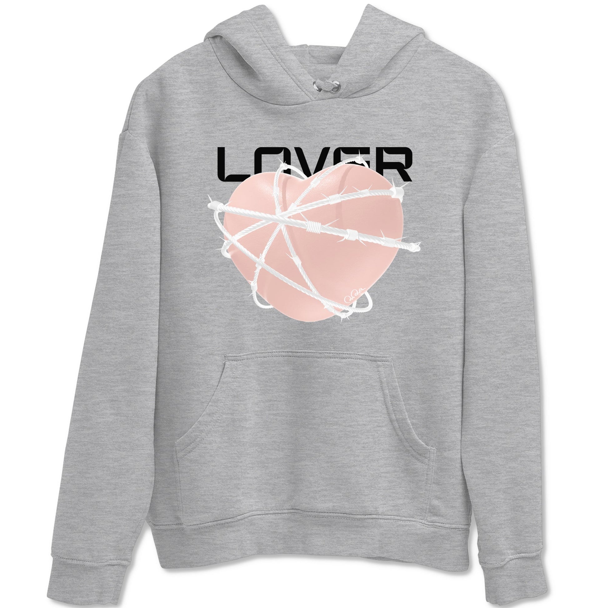 11s Legend Pink shirts to match jordans Heart Lover sneaker match tees Air Jordan 11 Legend Pink SNRT Sneaker Tees streetwear brand Heather Grey 2 unisex cotton tee