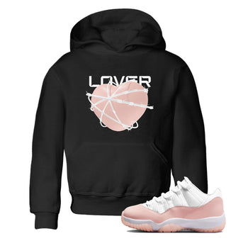 11s Legend Pink shirts to match jordans Heart Lover sneaker match tees Air Jordan 11 Legend Pink SNRT Sneaker Tees streetwear brand Baby and Youth Black 1 cotton tee