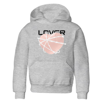 11s Legend Pink shirts to match jordans Heart Lover sneaker match tees Air Jordan 11 Legend Pink SNRT Sneaker Tees streetwear brand Baby and Youth Heather Grey 2 cotton tee