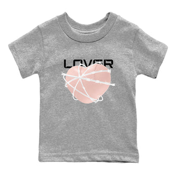 11s Legend Pink shirts to match jordans Heart Lover sneaker match tees Air Jordan 11 Legend Pink SNRT Sneaker Tees streetwear brand Baby and Youth Heather Grey 2 cotton tee