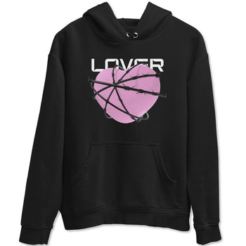 4s Retro Orchid shirts to match jordans Heart Lover sneaker match tees Air Jordan 4 WMNS Orchid match shoes to clothes SNRT Sneaker Tees unisex cotton Black 2 shirts