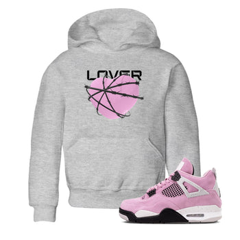 4s Retro Orchid shirts to match jordans Heart Lover sneaker match tees Air Jordan 4 WMNS Orchid match shoes to clothes SNRT Sneaker Tees Youth Baby Heather Grey 1 tee