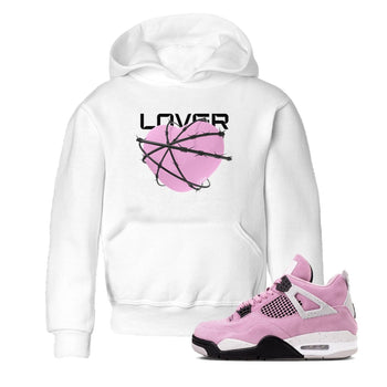 4s Retro Orchid shirts to match jordans Heart Lover sneaker match tees Air Jordan 4 WMNS Orchid match shoes to clothes SNRT Sneaker Tees Youth Baby White 1 tee
