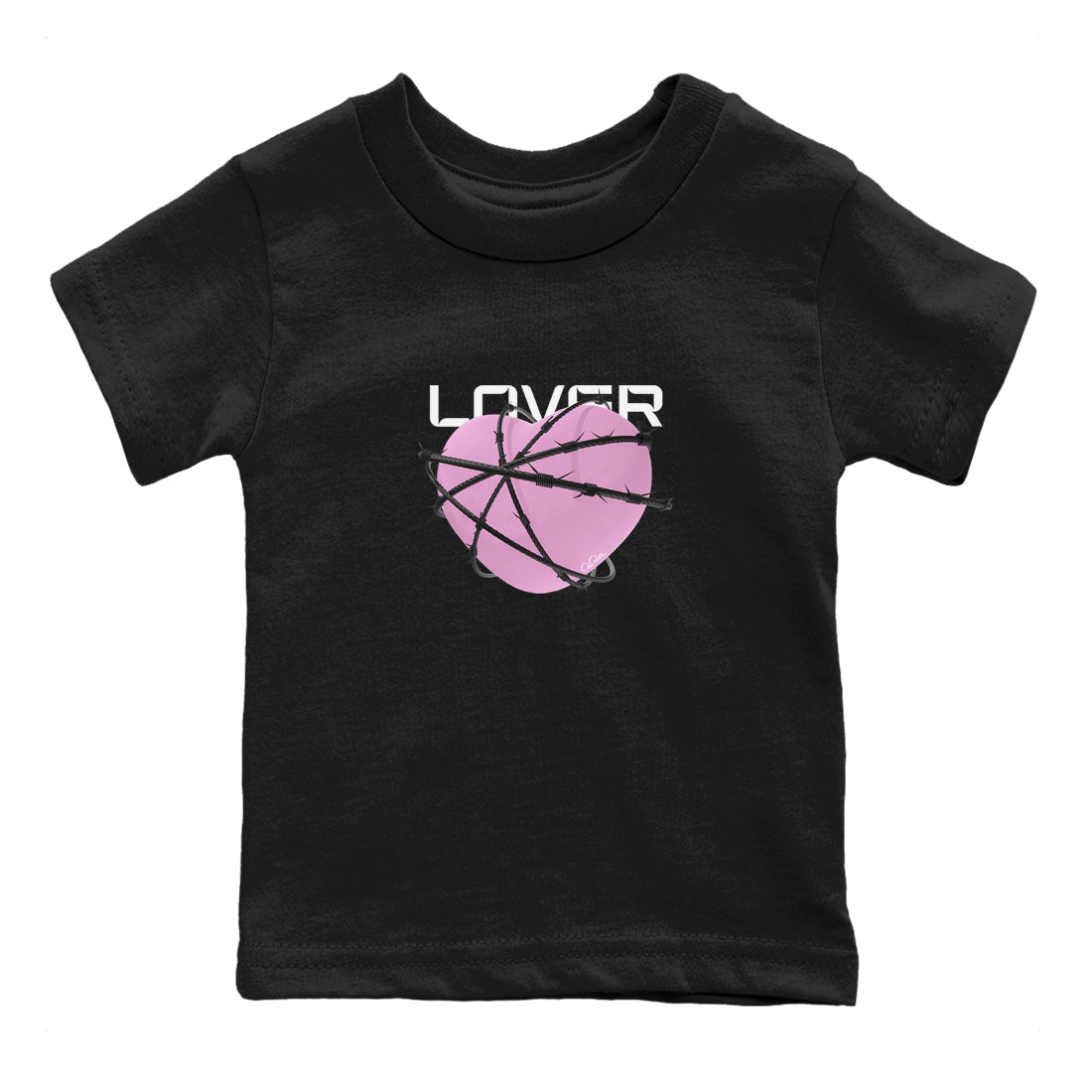 4s Retro Orchid shirts to match jordans Heart Lover sneaker match tees Air Jordan 4 WMNS Orchid match shoes to clothes SNRT Sneaker Tees Youth Baby Black 2 tee