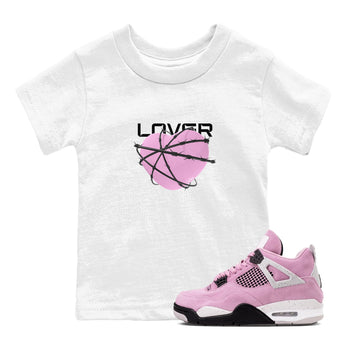 4s Retro Orchid shirts to match jordans Heart Lover sneaker match tees Air Jordan 4 WMNS Orchid match shoes to clothes SNRT Sneaker Tees Youth Baby White 1 tee