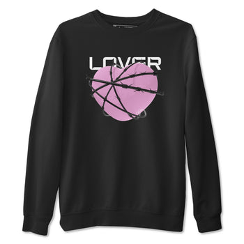 4s Retro Orchid shirts to match jordans Heart Lover sneaker match tees Air Jordan 4 WMNS Orchid match shoes to clothes SNRT Sneaker Tees unisex cotton Black 2 shirts