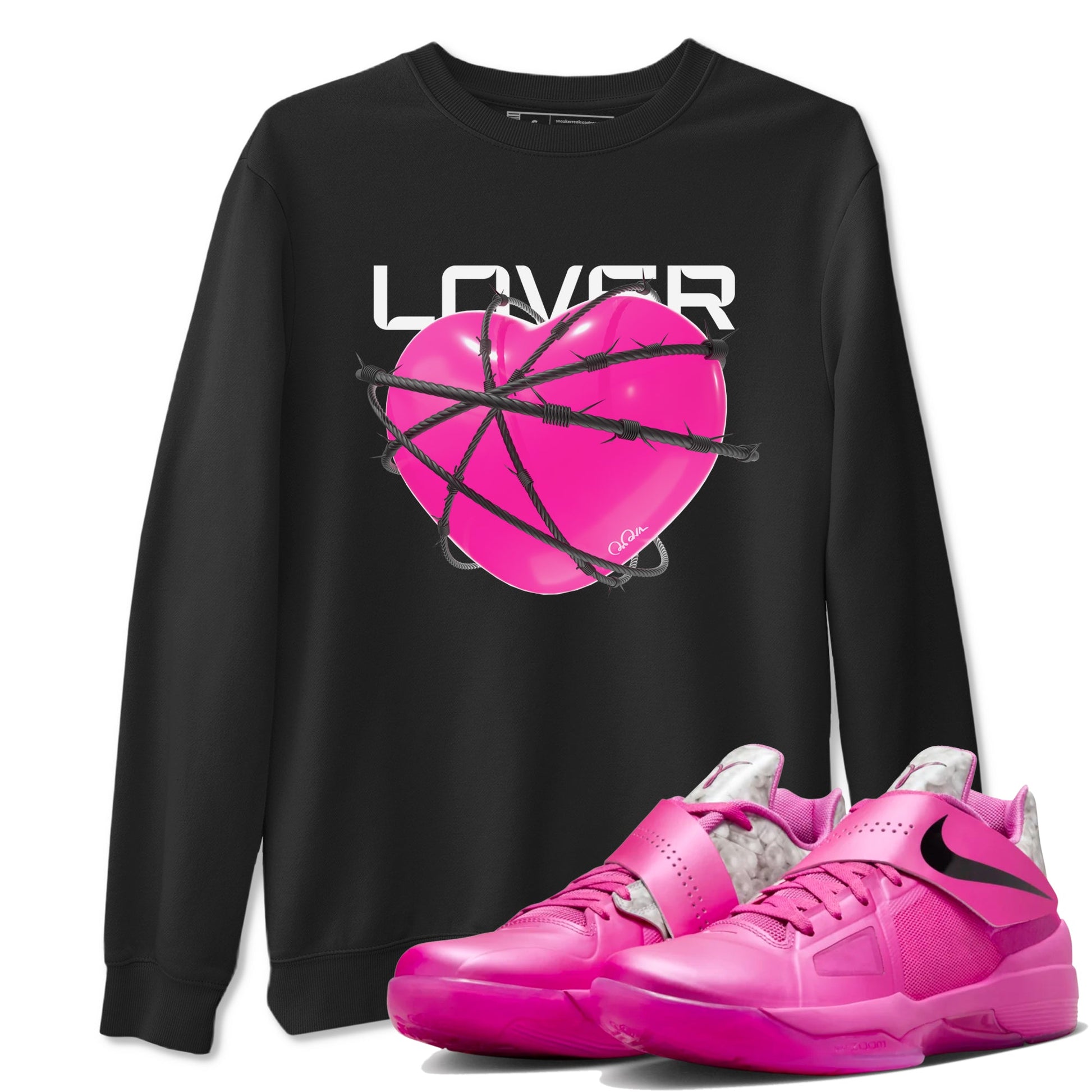KD 4 Aunt Pearl shirts to match jordans Heart Lover graphic tees KD 4 Aunt Pearl t shirts to match sneakers SNRT Sneaker Tees unisex cotton Black 1 shirts