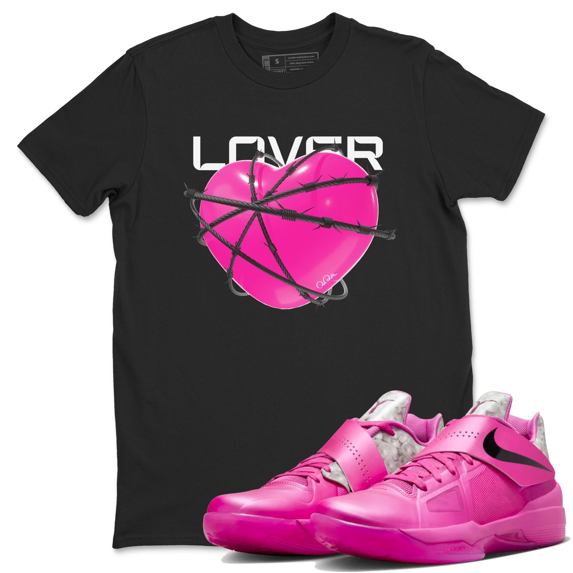 KD 4 Aunt Pearl shirts to match jordans Heart Lover graphic tees KD 4 Aunt Pearl t shirts to match sneakers SNRT Sneaker Tees unisex cotton Black 1 shirts