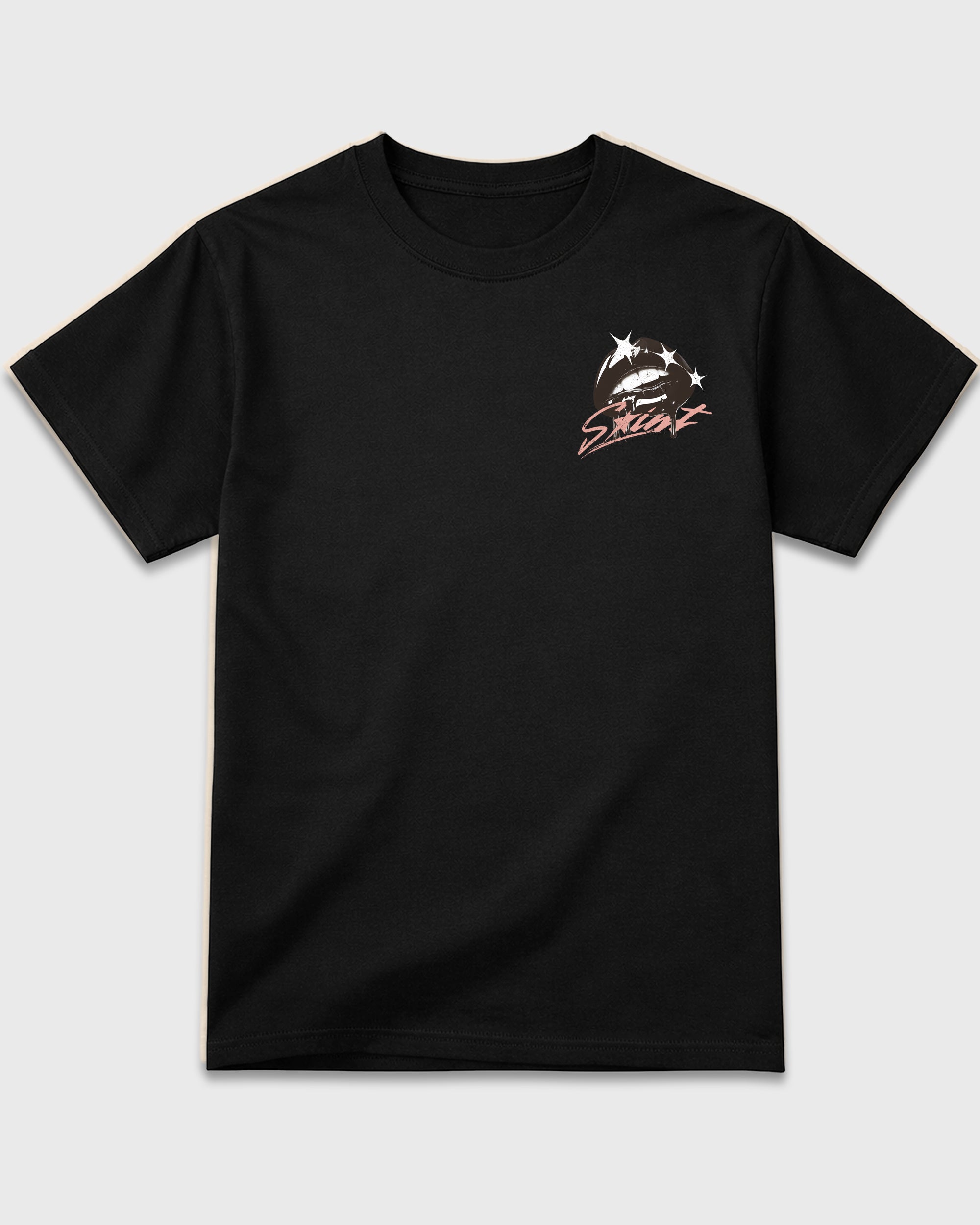 Heart of Sinner Black Front & Back Graphic T-Shirt - 3, sneaker matching shirt designed to pair with Air Jordan 3 Fireside sneakers for a coordinated streetwear outfit.