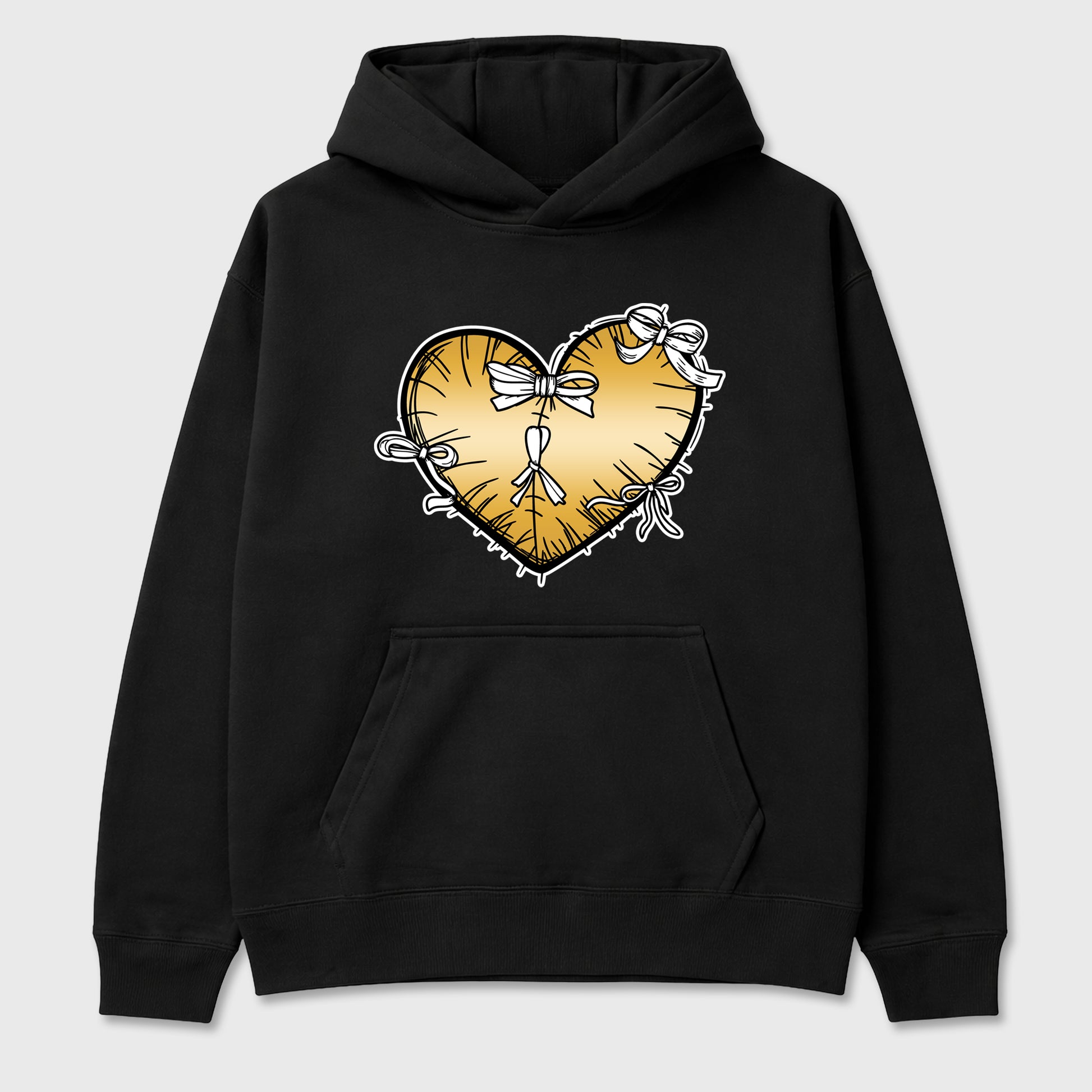 Sneaker match tees – Sneaker Tees To Match Air Jordan 11 Mother's Day Shoes – Heart With Ribbons Tee Black 2